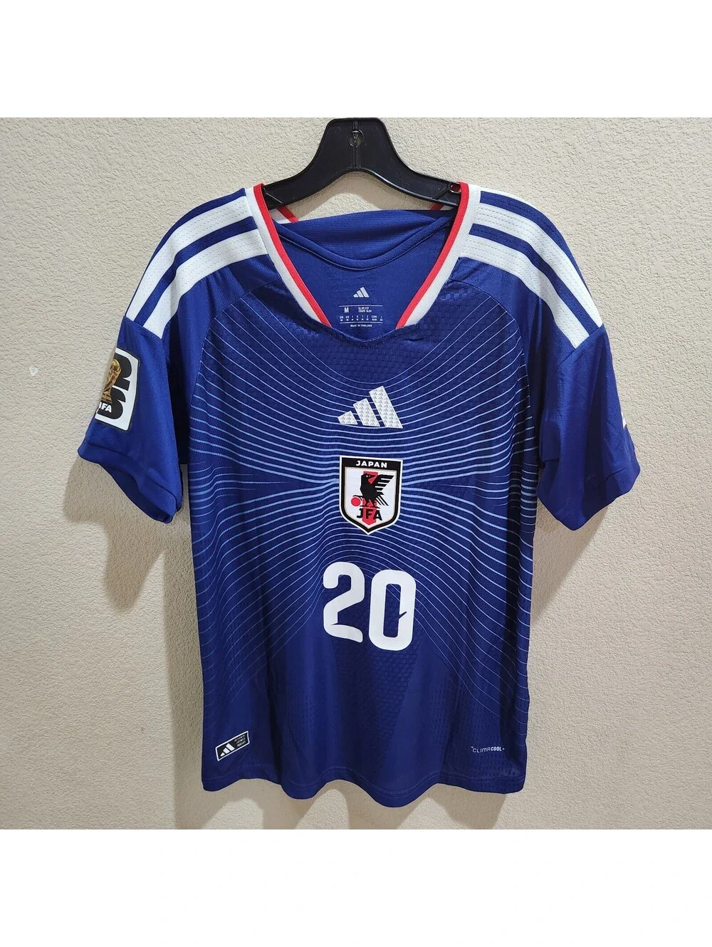 adidas Japan 2026 World Cup Authentic Home Soccer Jersey KUBO #20 Size Medium